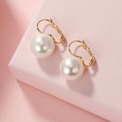 Elegant 18kt Yellow Gold Pearl Earrings By Tonia Jewellery